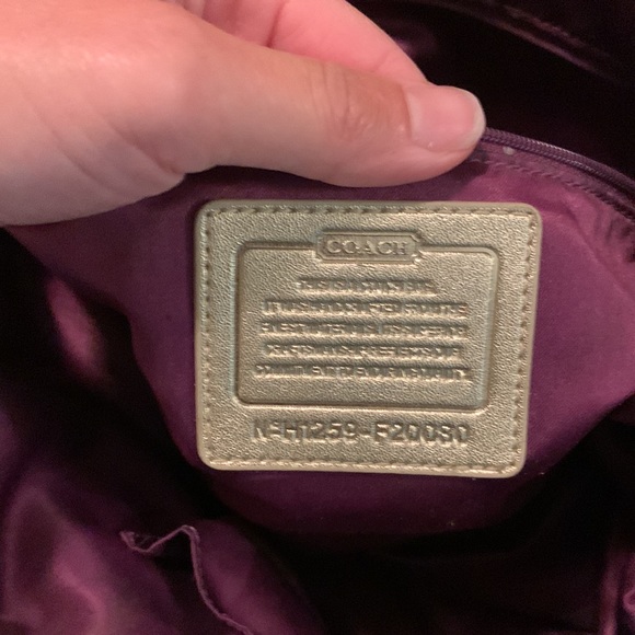 Very vintage authentic rare print official original coach purse vintage 2005 - Picture 6 of 9